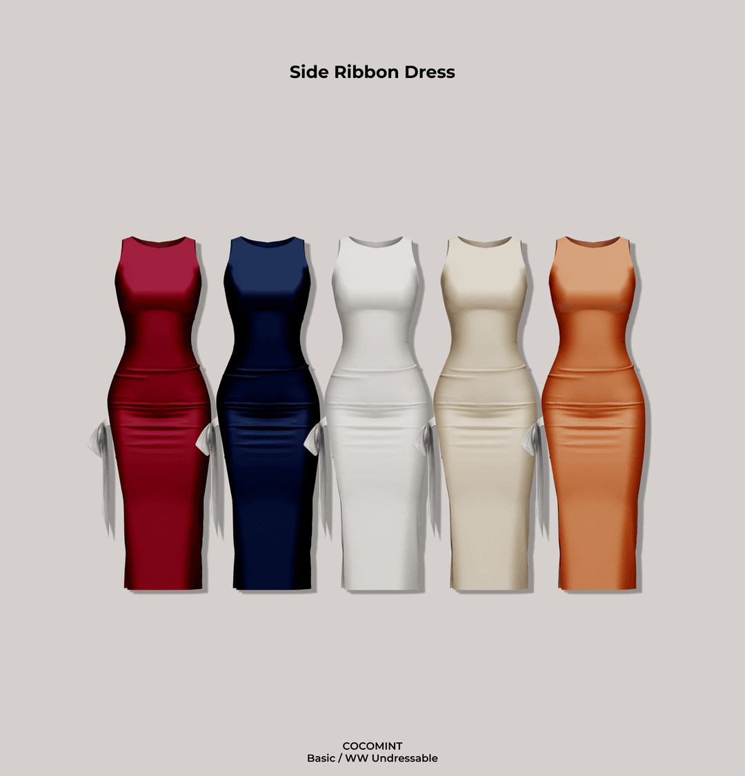 Платье Side Ribbon Dress